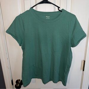 Madewell Short Sleeve Crewneck Tee in Teal